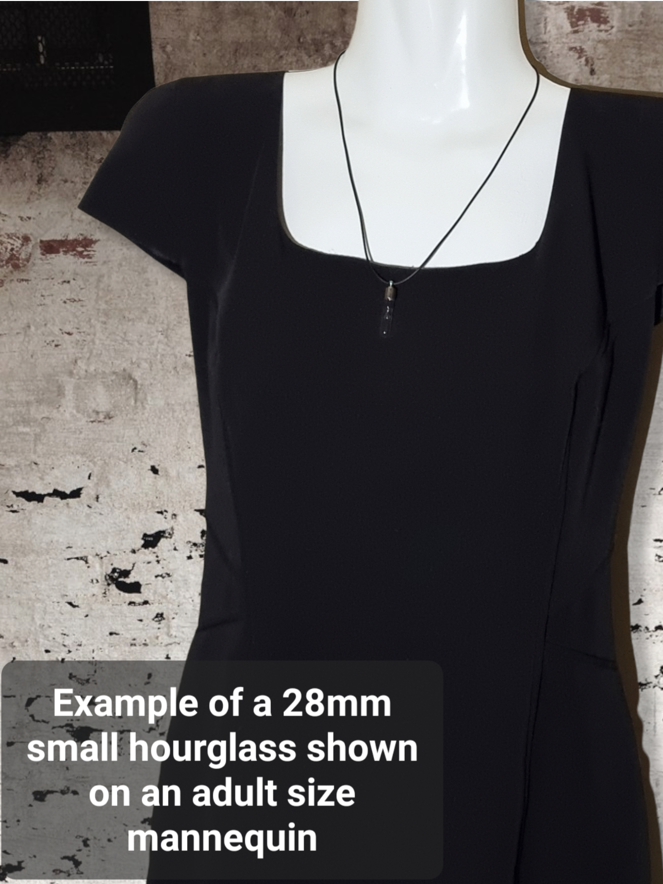 Gemstone Hourglass Pendant