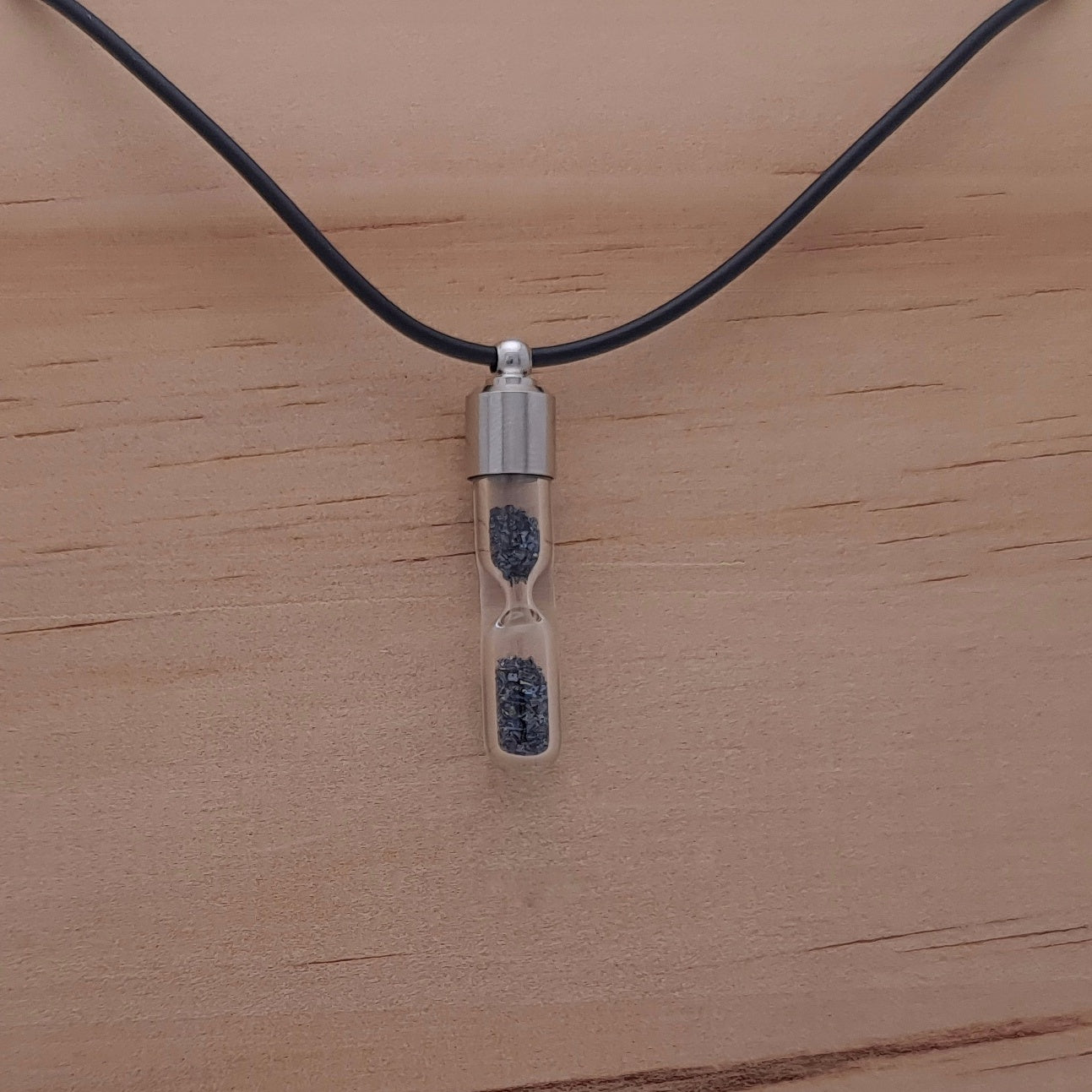 Gemstone Hourglass Pendant