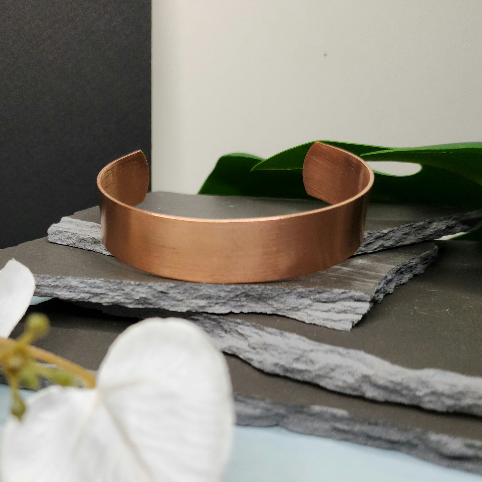 Copper Cuff Bracelet - Brushed Finish - 16mm