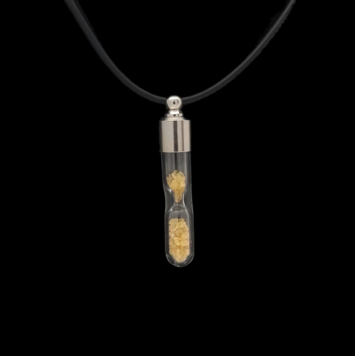 Gemstone Hourglass Pendant