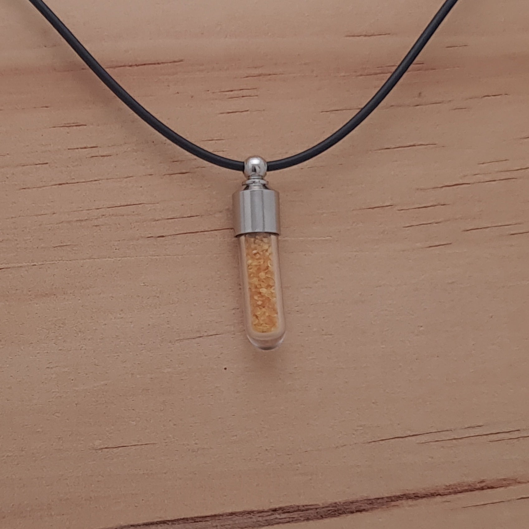 Kauri Gum Tube Pendant - Timeless Trinkets NZ