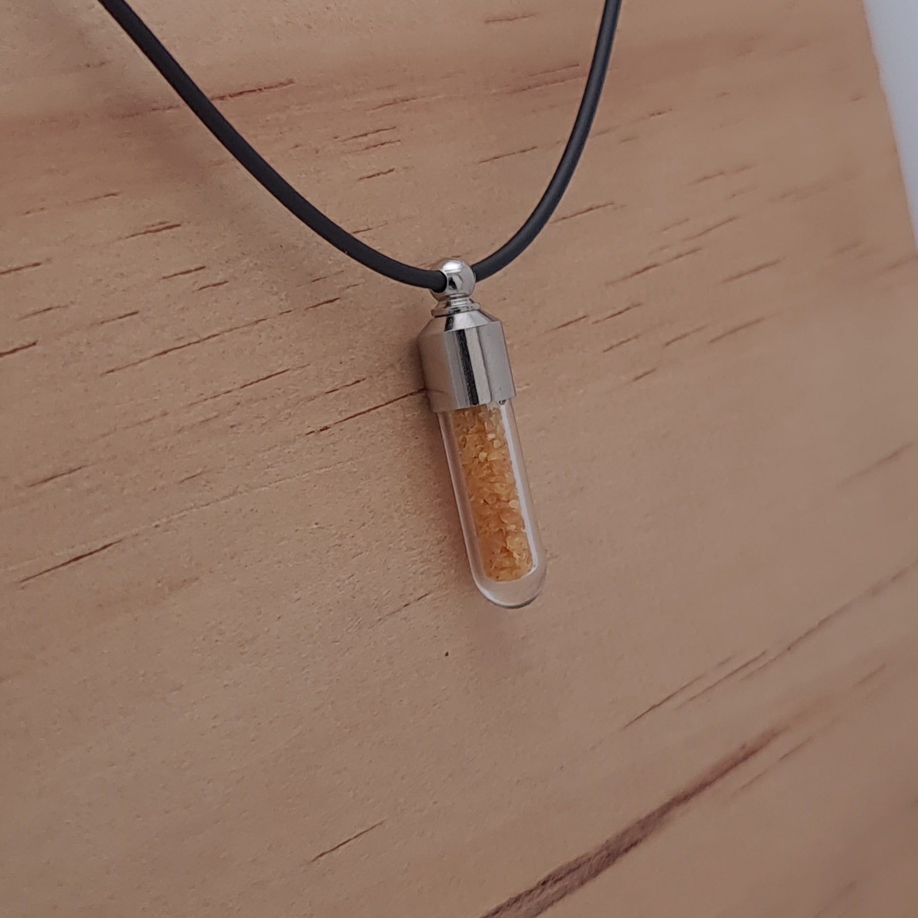 Kauri Gum Tube Pendant - Timeless Trinkets NZ