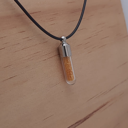 Kauri Gum Tube Pendant - Timeless Trinkets NZ