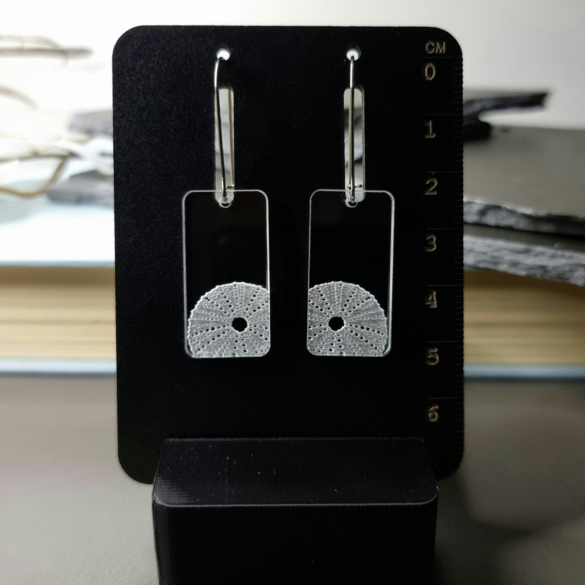 Kina Rectangle Engraved Earrings - Timeless Trinkets NZ