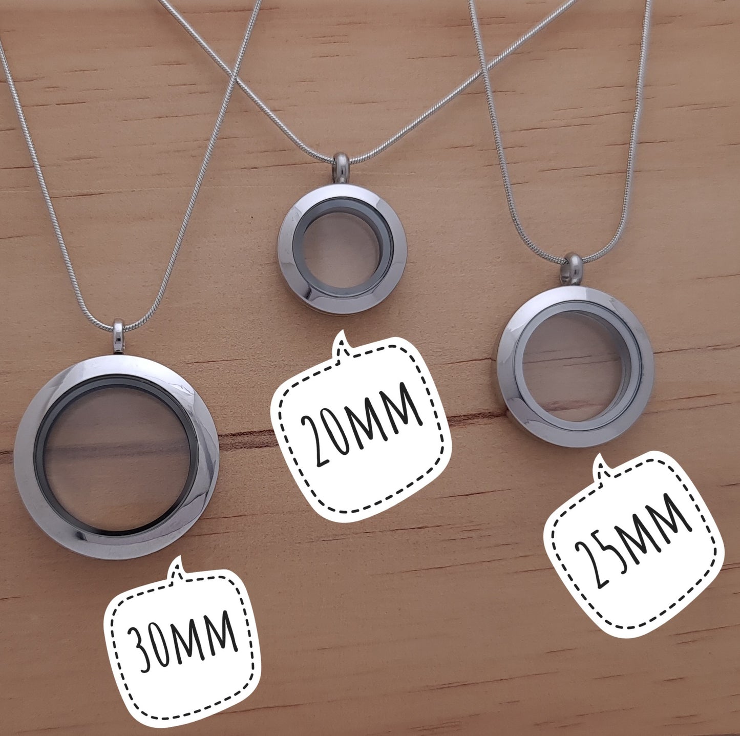 Stainless Steel Locket Size