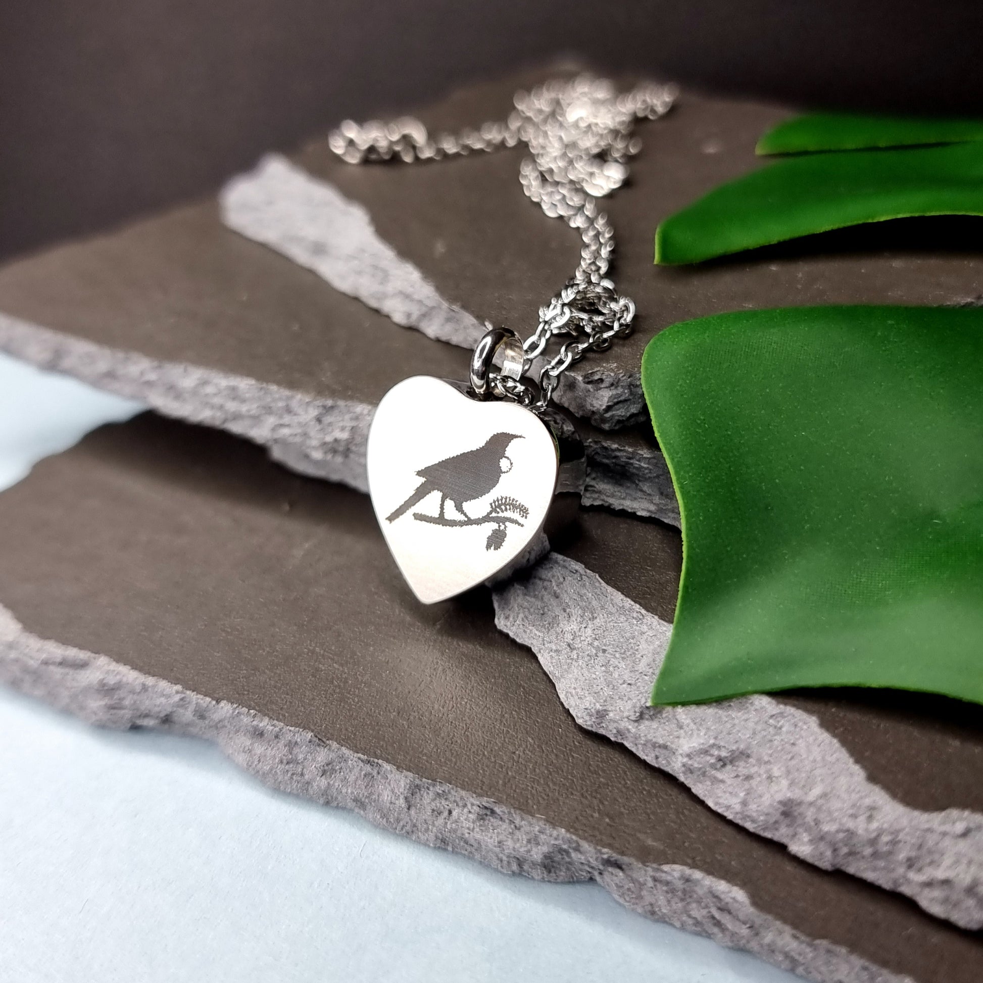 Tui Engraved Keepsake Memorial Necklace - Timeless Trinkets NZ