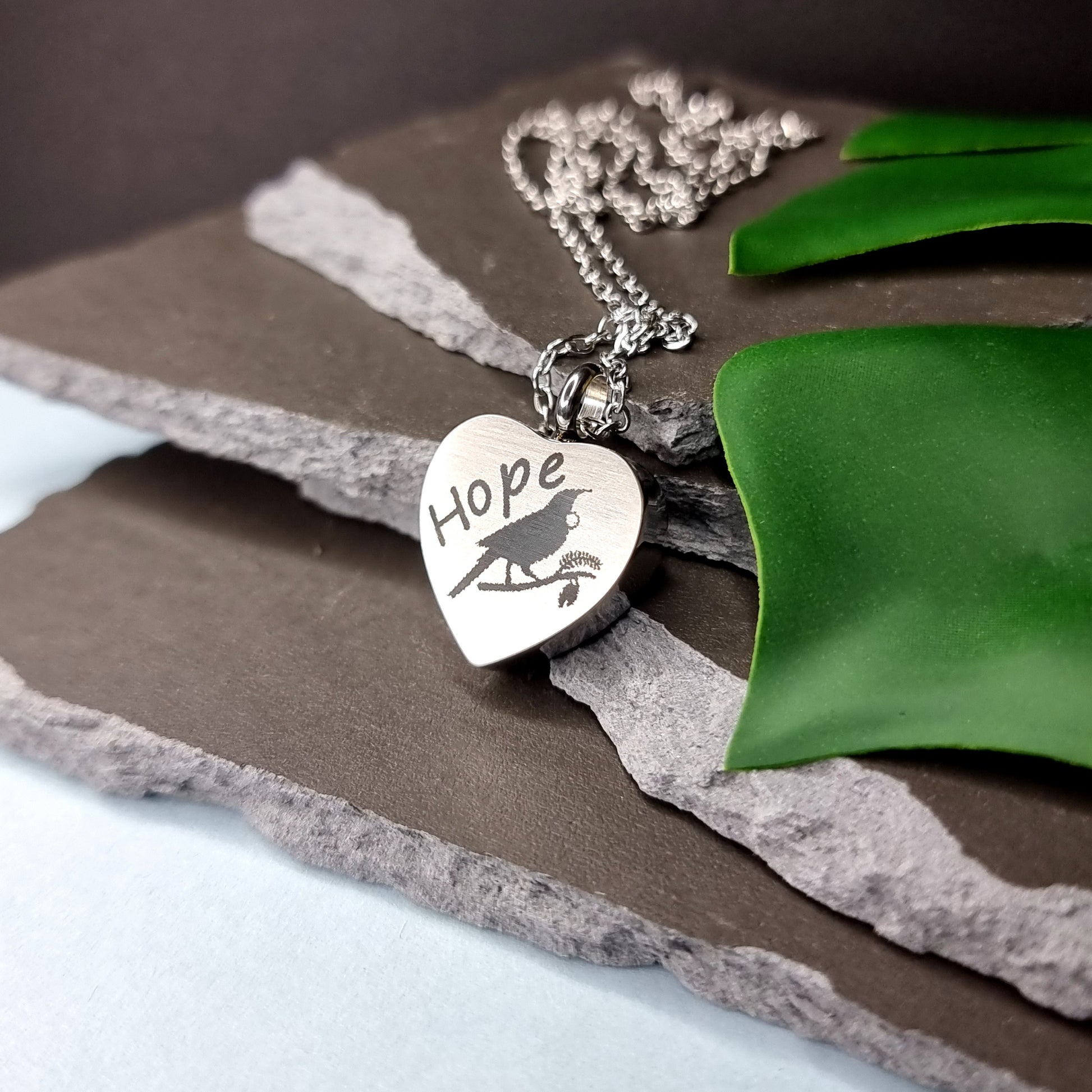 Tui Hope Engraved Keepsake Memorial Necklace - Timeless Trinkets NZ