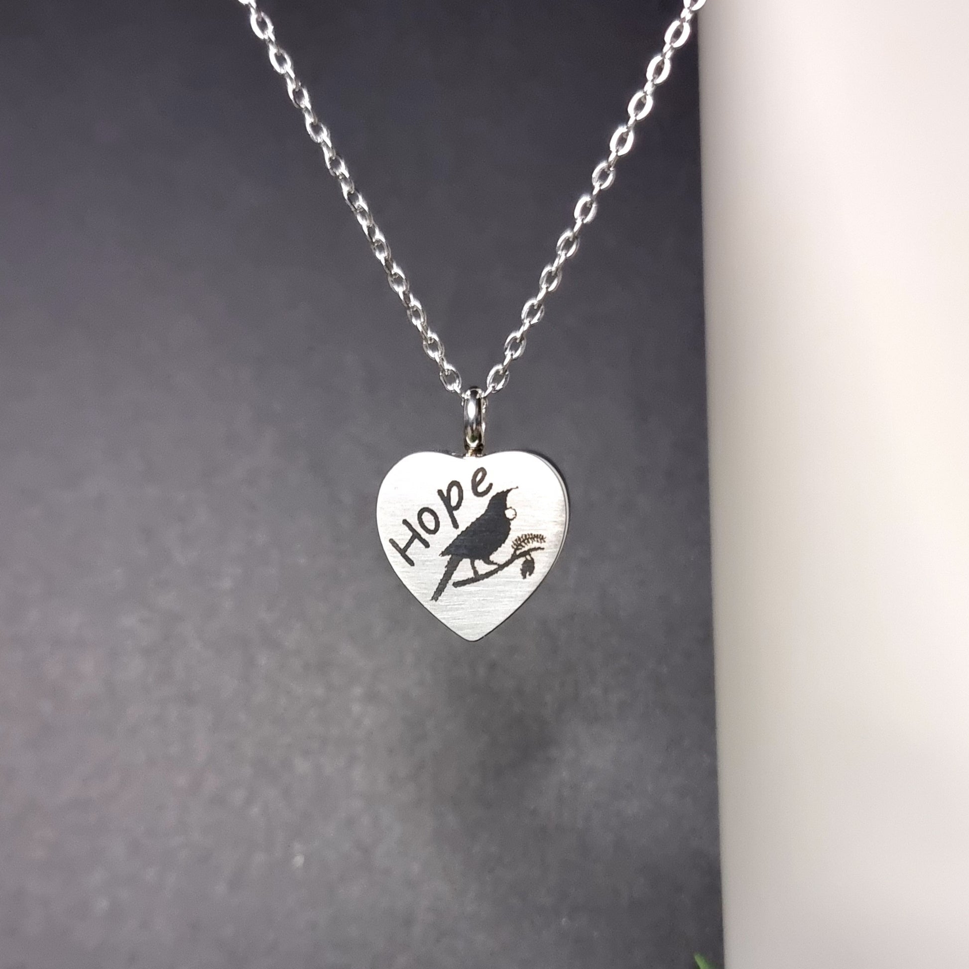 Tui Hope Engraved Keepsake Memorial Necklace - Timeless Trinkets NZ