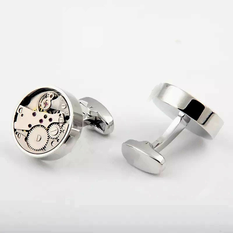 Watch Movement Cufflinks with Gift Box