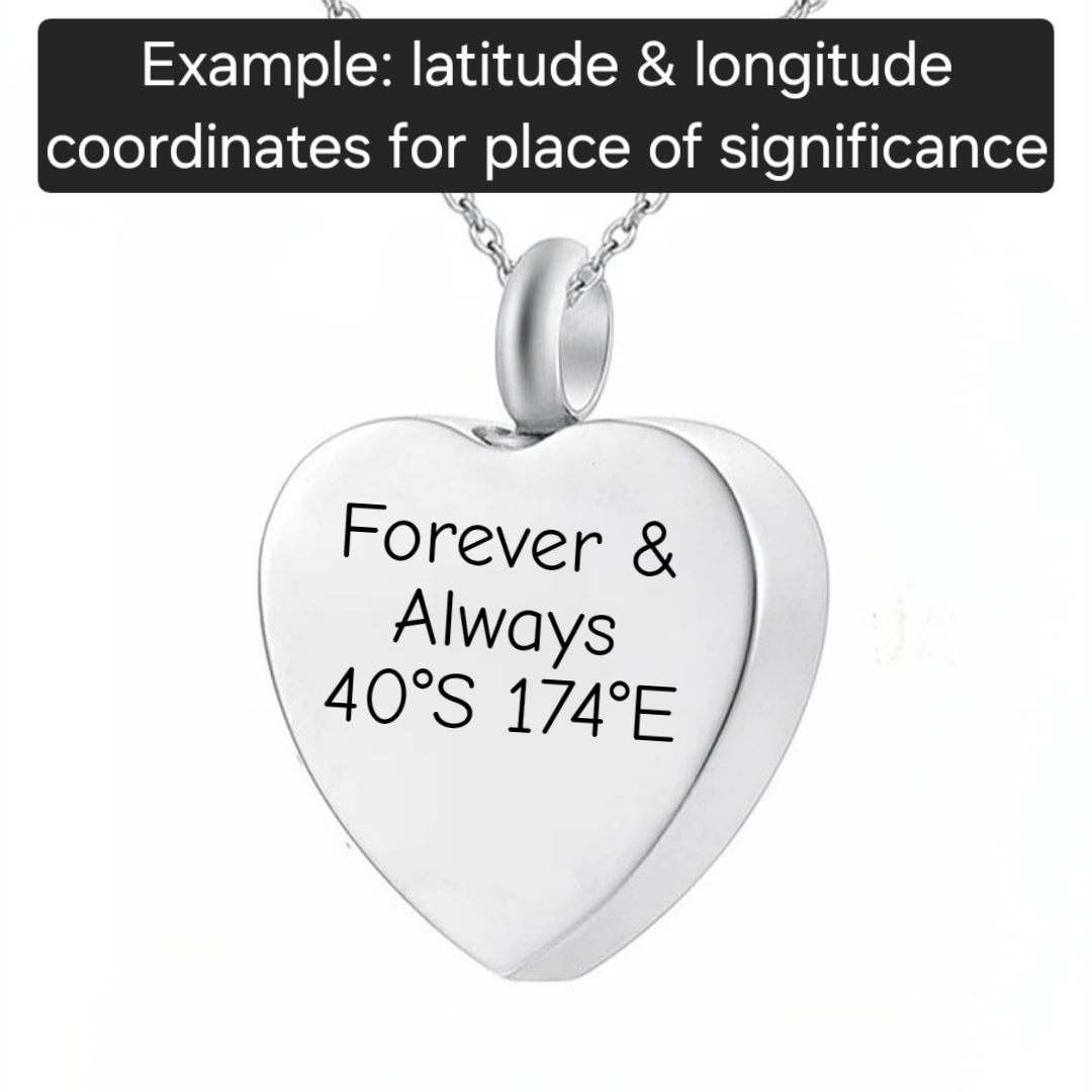 Memorial Pendant - Custom Engraved - Double Sided (Copy) - Timeless Trinkets NZ