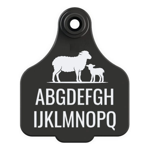 Cattle Ear Tag Keyring - Custom Engraved Keychain & Luggage Tag