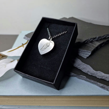 Monarch Butterfly Chrysalis Engraved Keepsake Memorial Necklace with Gift Box