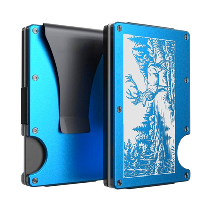 Deer Personalised Metal Card Holder/Wallet