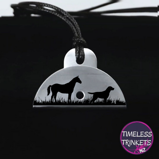 Whistle with horse and dog