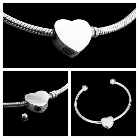 Custom Engraved Memorial Charm Bead for European Style Bracelet