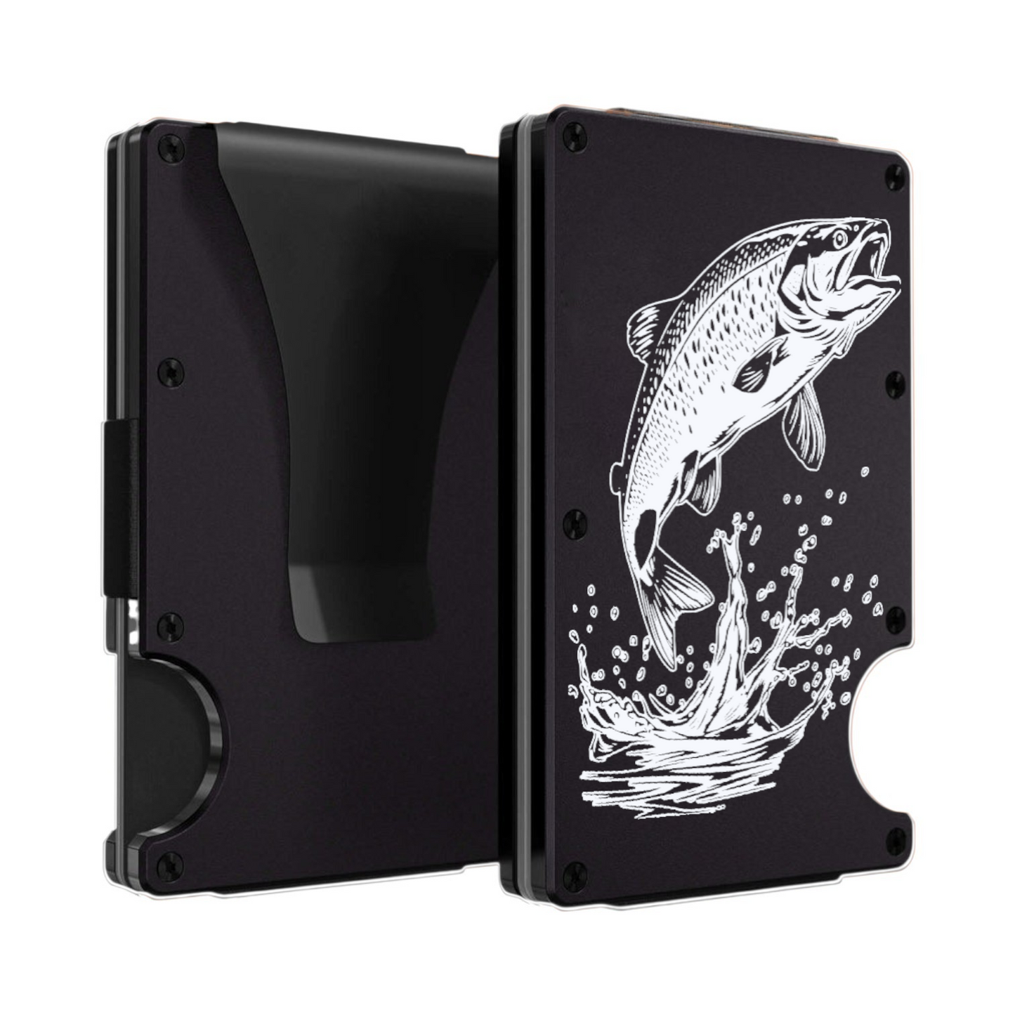 Trout Personalised Metal Card Wallet