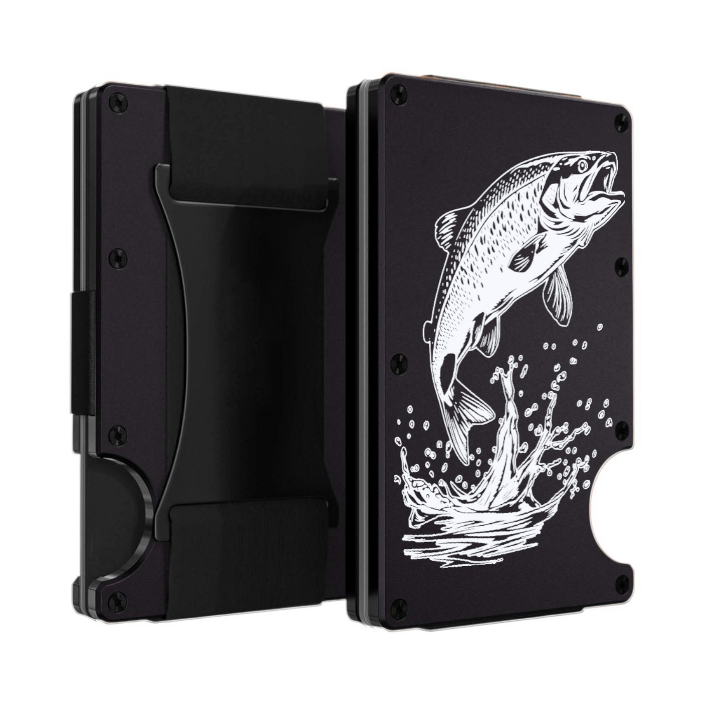 Trout Personalised Metal Card Wallet
