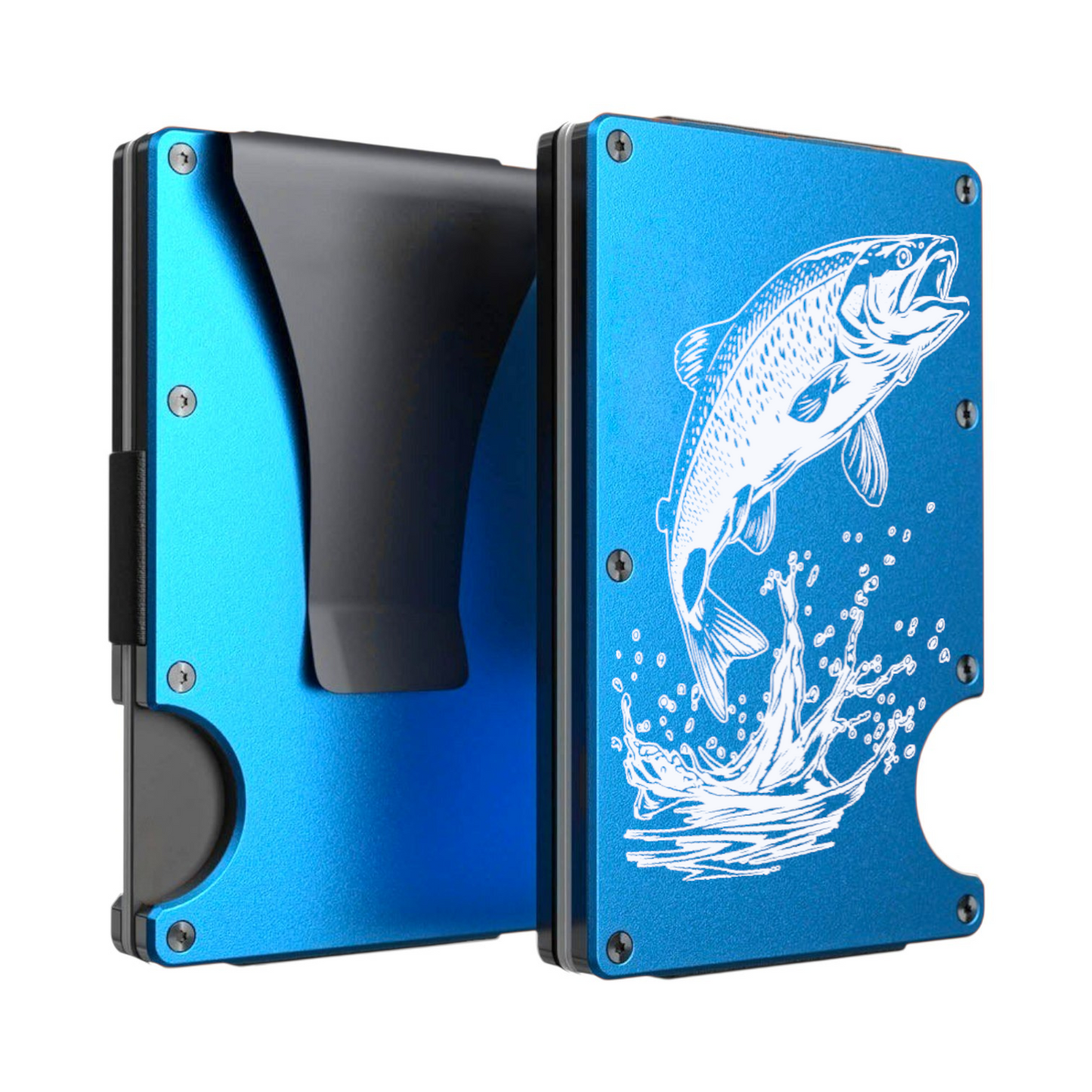 Trout Personalised Metal Card Wallet