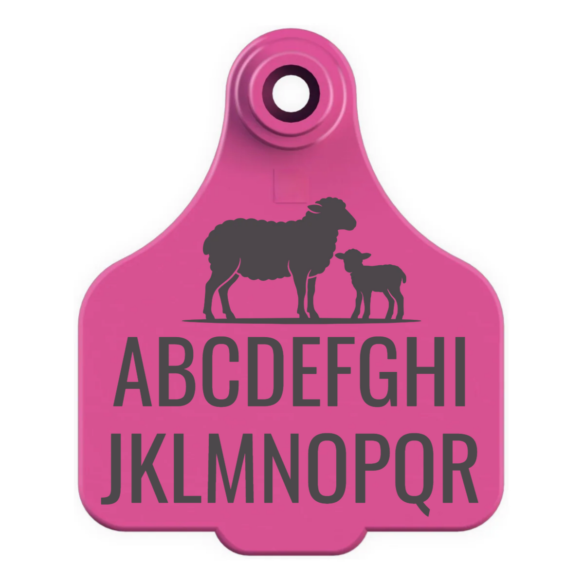 Cattle Ear Tag Keyring - Custom Engraved Keychain & Luggage Tag