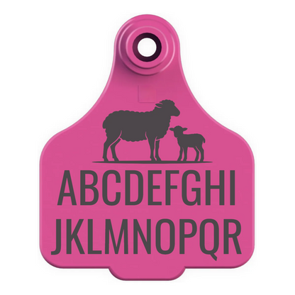 Cattle Ear Tag Keyring - Custom Engraved Keychain & Luggage Tag