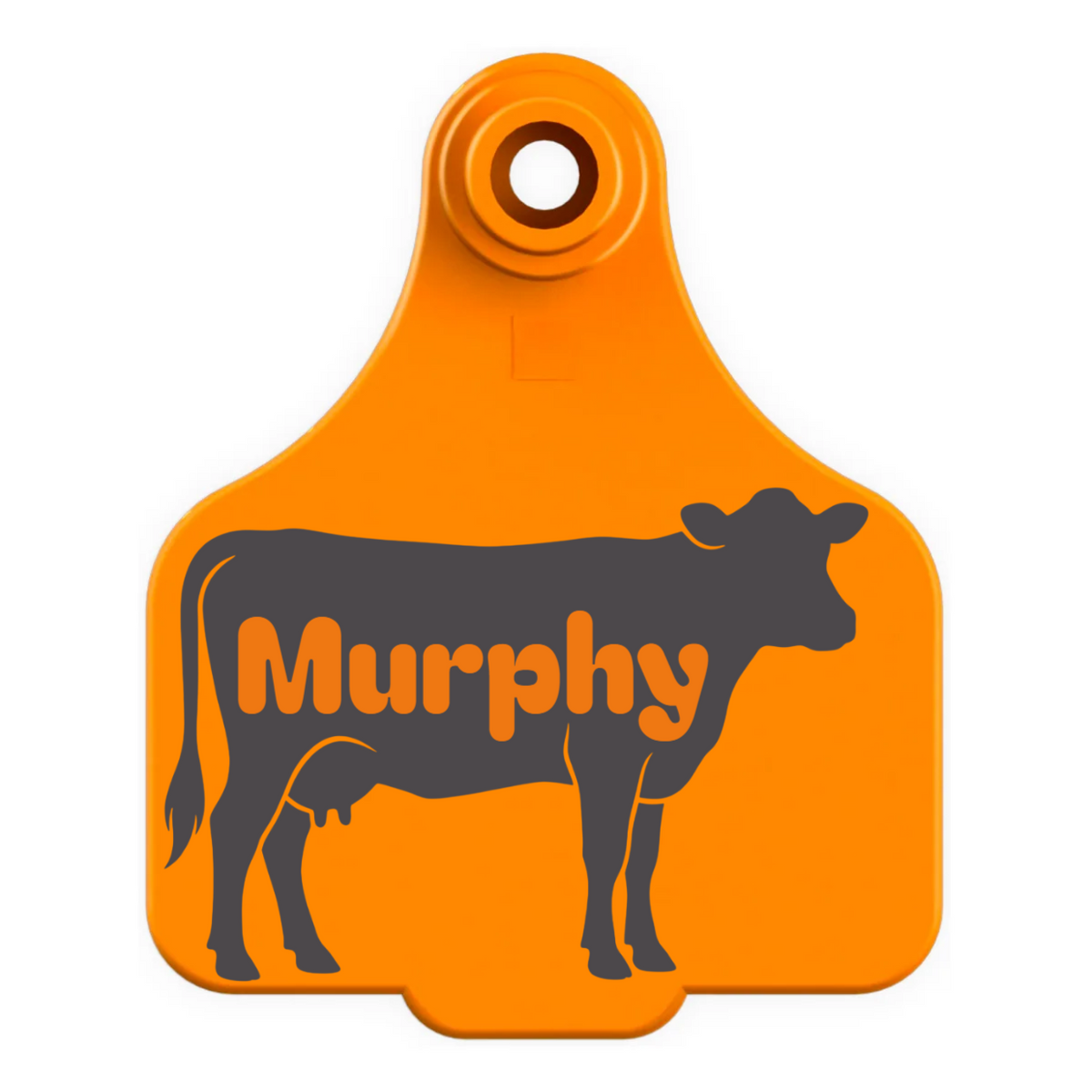 Cattle Ear Tag Keyring - Custom Engraved Keychain & Luggage Tag