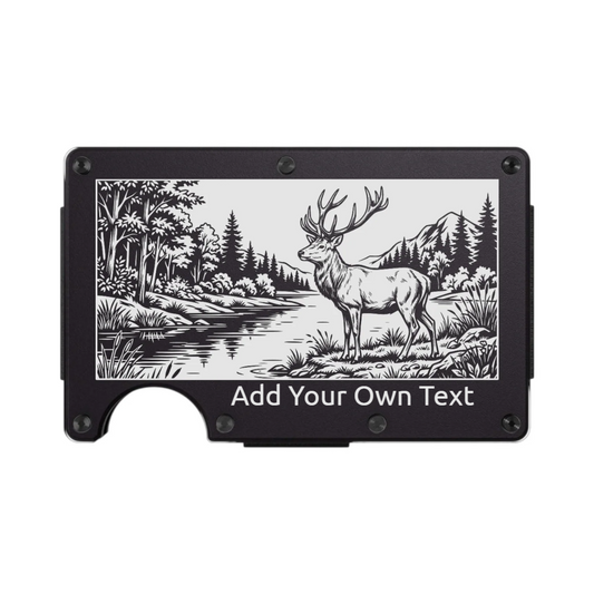 Deer Personalised Metal Card Holder/Wallet