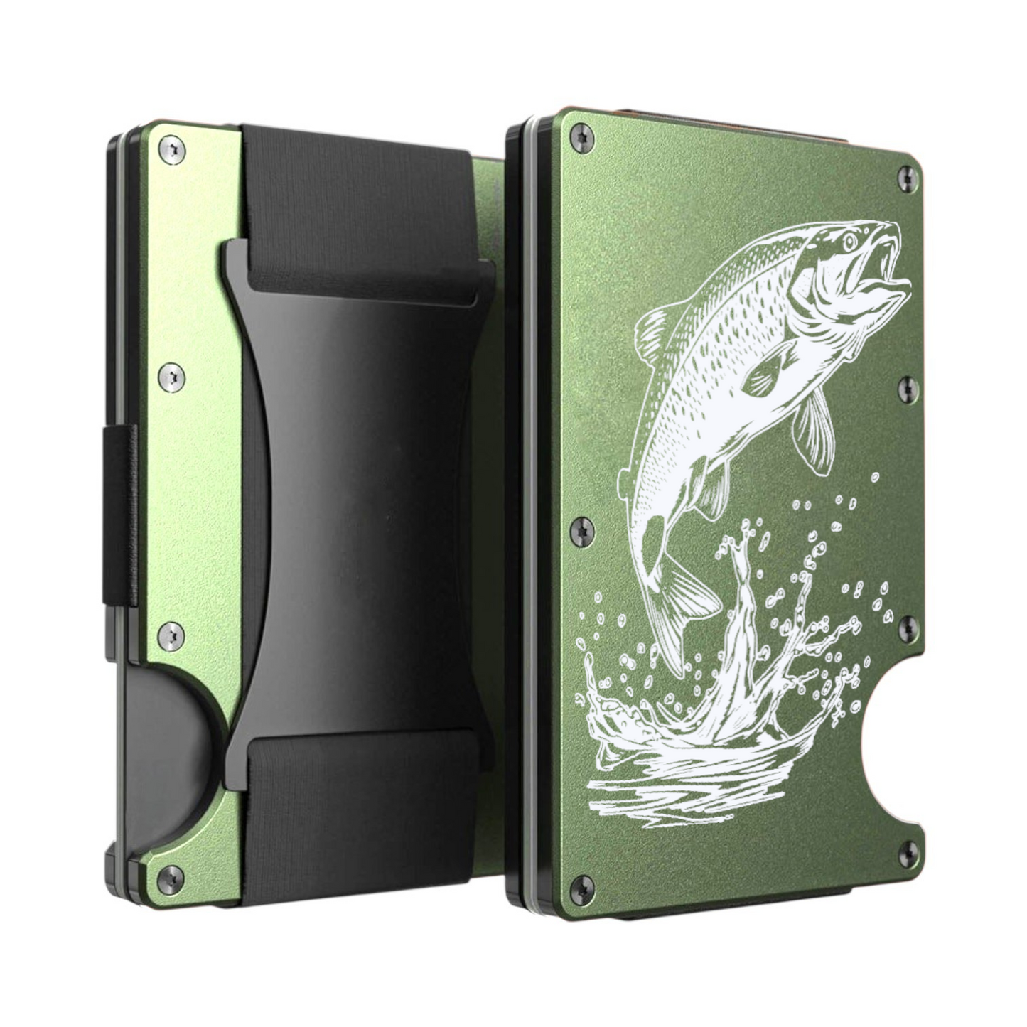 Trout Personalised Metal Card Wallet