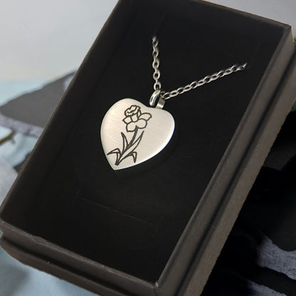 Memorial Pendant - Custom Engraved - Double Sided