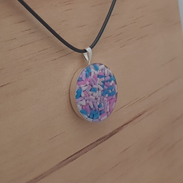 Blue/Pink/White Colour Sprinkles - Side View