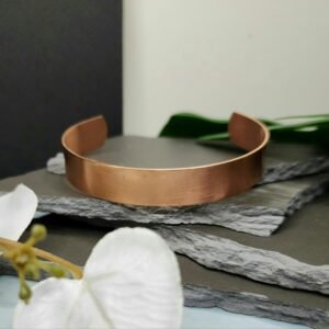 Copper Cuff Bracelet - Brushed Finish - 13mm