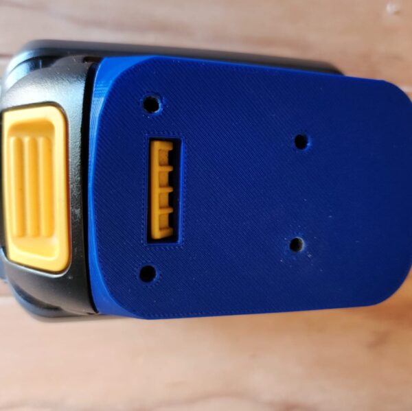 Dewalt battery holder back