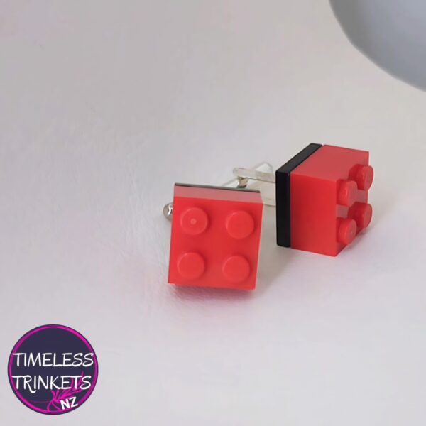 Red Lego Cufflinks