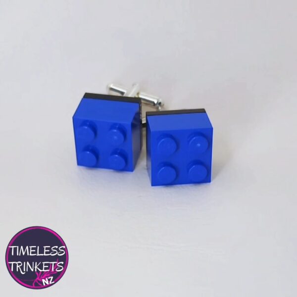 Dark Blue Lego Cufflinks