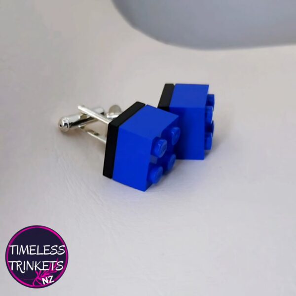 Dark Blue Lego Cufflinks