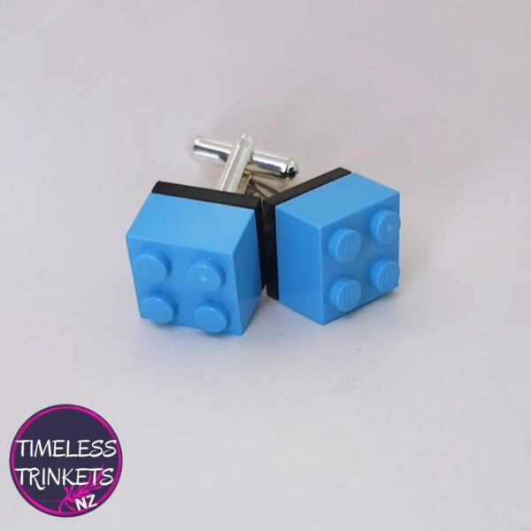 Light Blue Lego Cufflinks