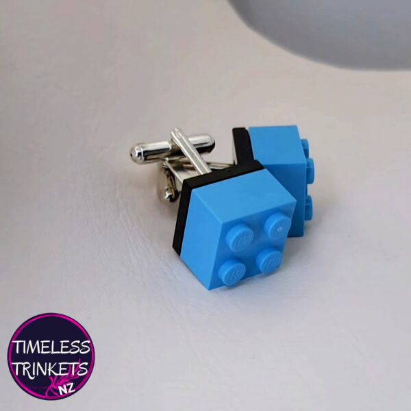 Light Blue Lego Cufflinks